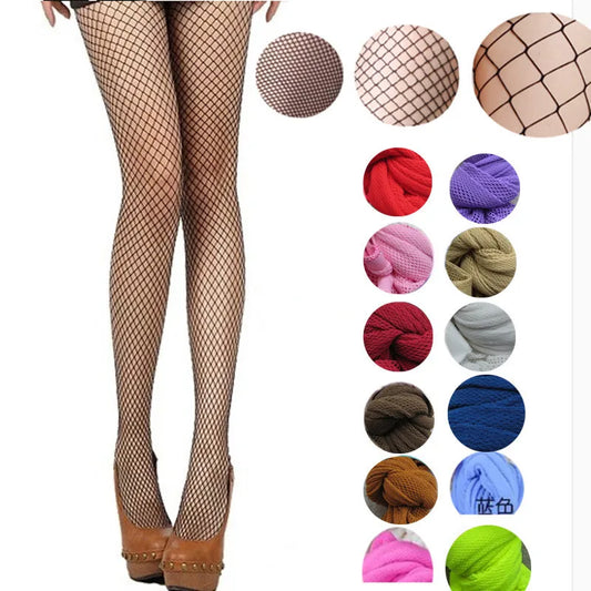 Women Fishnet Stockings Multicolor Plus Size