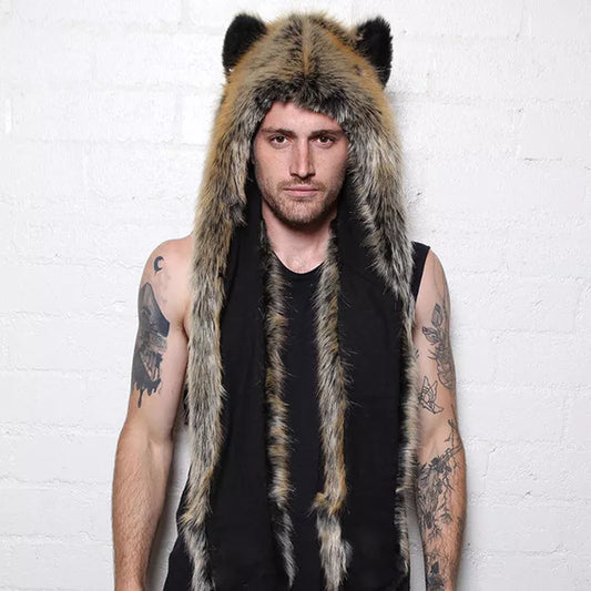 Men/Women Faux Fur Spirit Hood