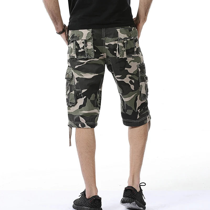 Military Camo Cargo Shorts