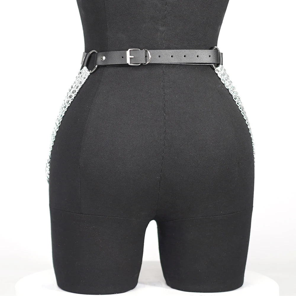 Body Chain Jewelry Leather Waist Belt