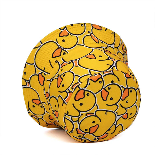 Cute Cartoon Duckling Printed Bucket Hat