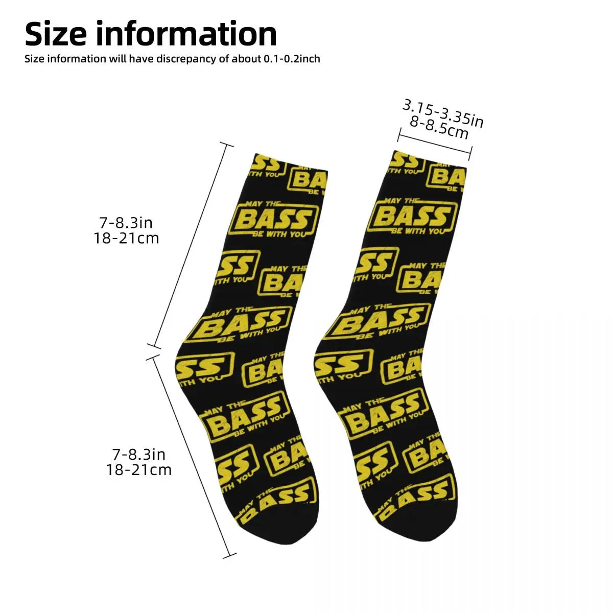 May The Bass Be With You - Electro Party Techno EDM Socks