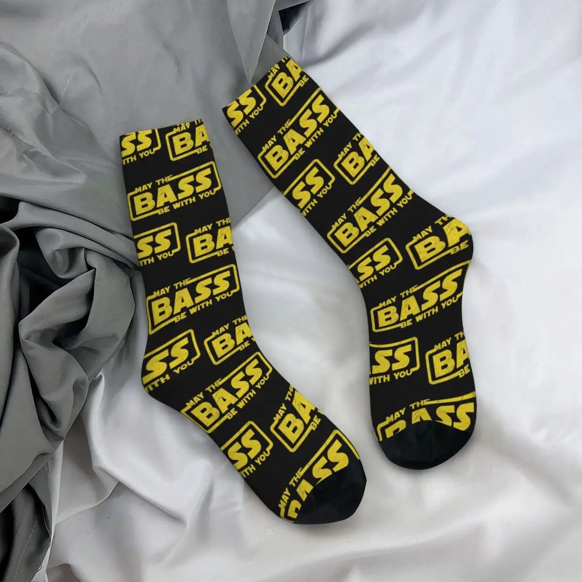 May The Bass Be With You - Electro Party Techno EDM Socks