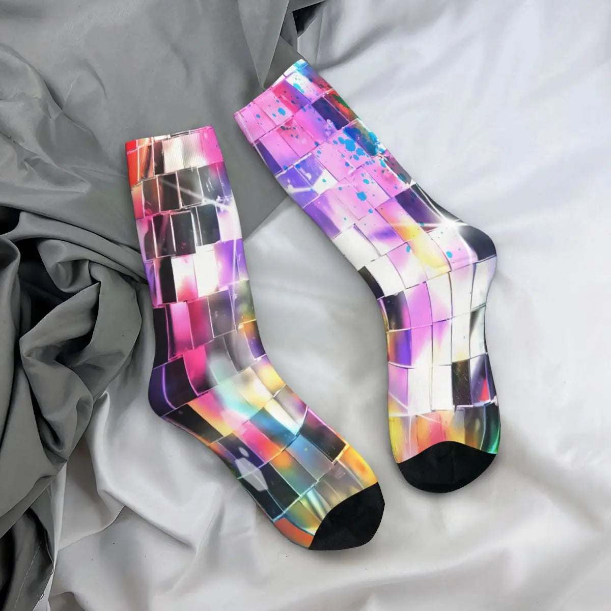 Colorful Disco Ball Socks