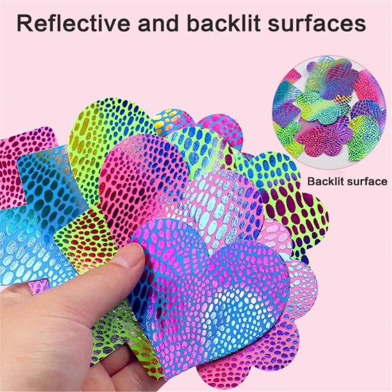 20 Pairs Colorful Fish Scales Disposable Pasties