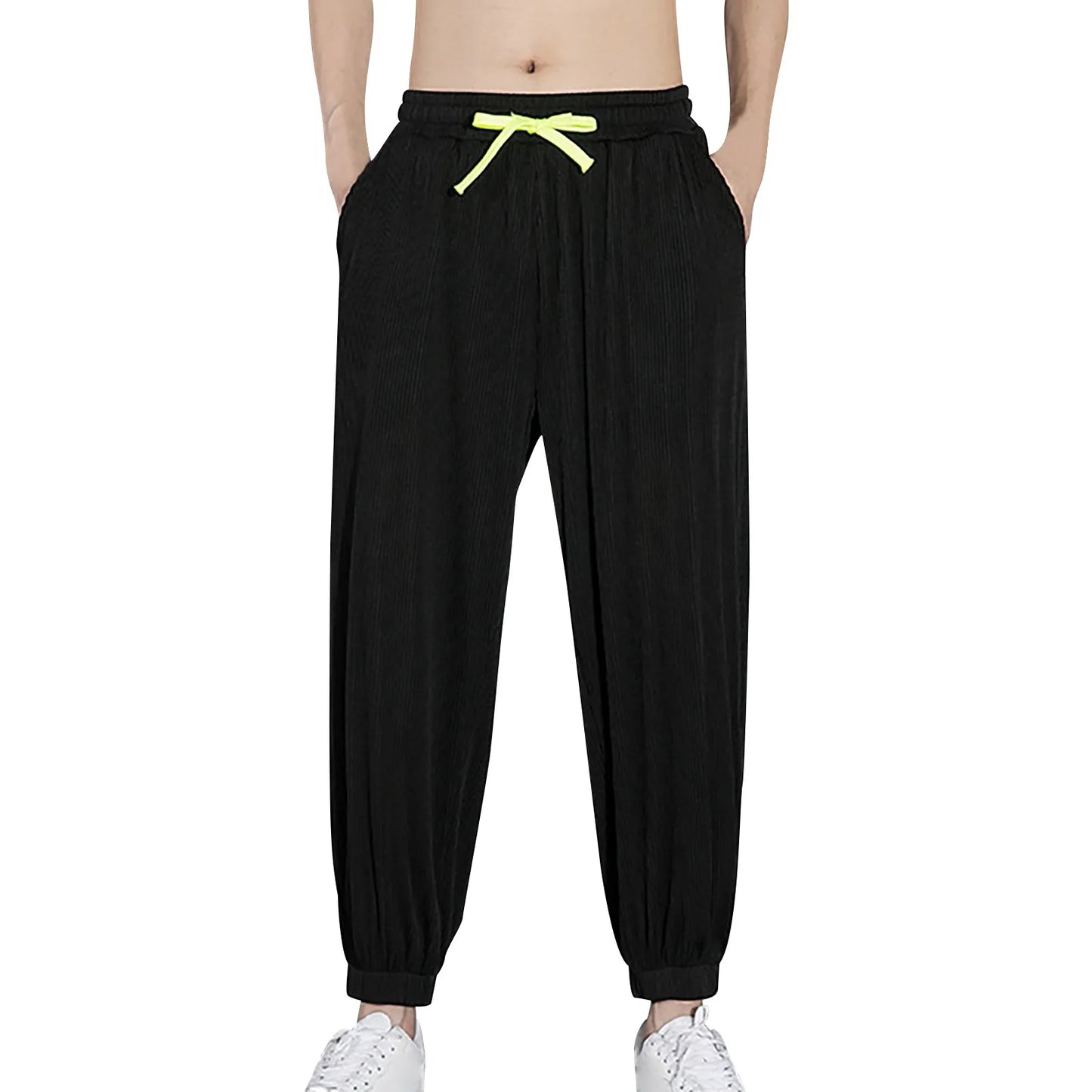 Men's Loose Harem Patchwork Pants